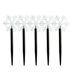   Karácsonyi lámpa - 5 LED - jégkristály - 34,5 cm - melegfehér - 3 X AA