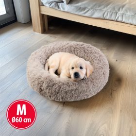   Kutyafekhely - kör - "M" méret - 60 cm - világosbarna