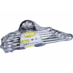   csillag-villás kulcs klt., W.S.; 6db, 8-17mm, műanyag tartóban