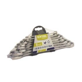   csillag-villás kulcs klt., W.S.; 8db, 7-19mm, műanyag tartóban