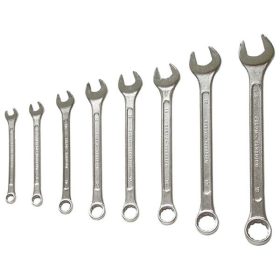   csillag-villás kulcs klt., CrV., vászon tartóban; 8db, 7-19mm