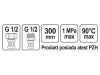 FALA Flexibilis bekötőcső 1/2" x 1/2" 300 mm belső-külső