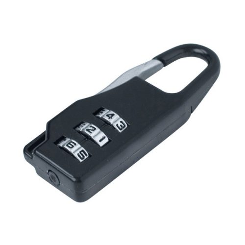bőröndlakat, számzáras, 1000 db kód beállítható, 21,5×60mm, kengyelátmérő: 3,5 mm