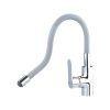 mosogató csaptelep, hajlékony szilikon kifolyócsővel, 35mm, szürke