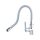 mosogató csaptelep, hajlékony szilikon kifolyócsővel, 35mm, szürke