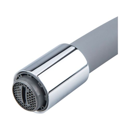 mosogató csaptelep, hajlékony szilikon kifolyócsővel, 35mm, szürke