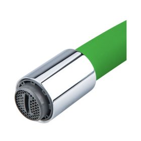   mosogató csaptelep, hajlékony szilikon kifolyócsővel, 35mm, zöld