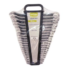   csillag-villás kulcs klt., W.S.; műanyag tartóban ; 21db, 6-32mm