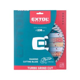   gyémántvágó, ipari korong, TURBO GRIND CUT,  gyors vágás; 230×22,2×2,6mm, száraz és vizes vágásra