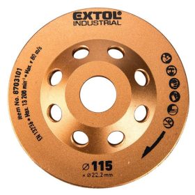   gyémántcsiszoló korong; 115mm×22,2mm, Turbo/lamellás jellegű