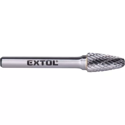 keményfém turbómaró (rotormaró), íves, kerek orrú, átmérő 10×20mm/szár 6mm, keresztfogazás
