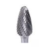 keményfém turbómaró (rotormaró), íves, kerek orrú, átmérő 12×25mm/szár 6mm, keresztfogazás
