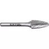 keményfém turbómaró (rotormaró), íves, kerek orrú, átmérő 12×25mm/szár 6mm, keresztfogazás
