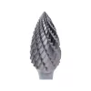 keményfém turbómaró (rotormaró), íves, hegyes orrú, átmérő 12×25mm/szár 6mm, keresztfogazás