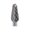 keményfém turbómaró (rotormaró), kúpos, kerek orrú, átmérő 10×25mm/szár 6mm, keresztfogazás