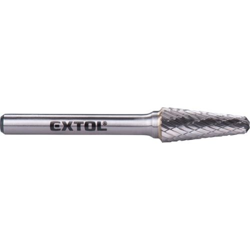 keményfém turbómaró (rotormaró), kúpos, kerek orrú, átmérő 10×25mm/szár 6mm, keresztfogazás