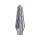 keményfém turbómaró (rotormaró), kúpos, kerek orrú, átmérő 12×28mm/szár 6mm, keresztfogazás