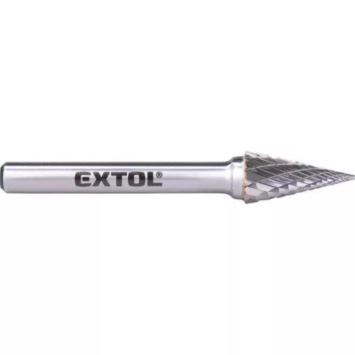 keményfém turbómaró (rotormaró), kúpos, hegyes orrú, átmérő 10×20mm/szár 6mm, keresztfogazás