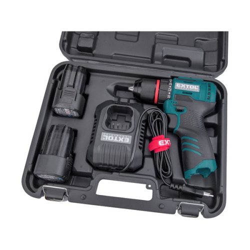 akkus fúrócsavarozó, 16 V, Li-ion, , kefementes, 2db akku, 1db töltő, 2000 mAh, 50/25 Nm