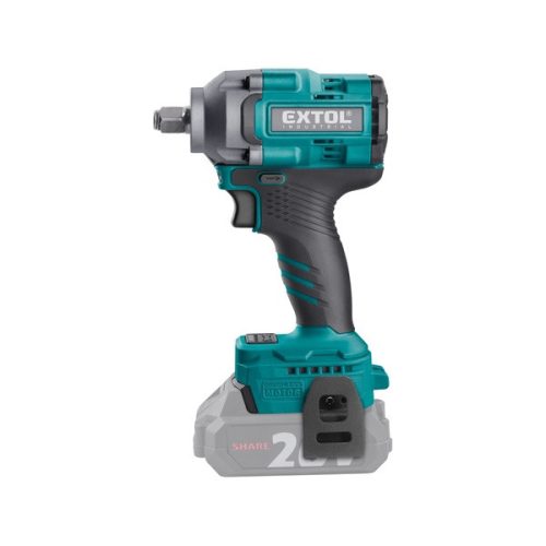 akkus ütvecsavarozó, Share20V, 1/2" négyszög,szénkefe mentes, Li-ion;  AKKU és TÖLTŐ NÉLKÜL, 500 Nm