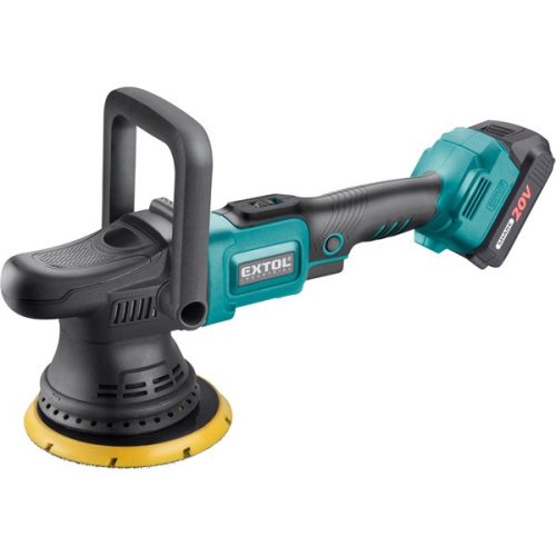 akkus excenteres polírozógép, Share20V, 20V, Li-ion, szénkefe nélküli motor, 1db akku, 1db töltő, 2000 mAh, 150 mm