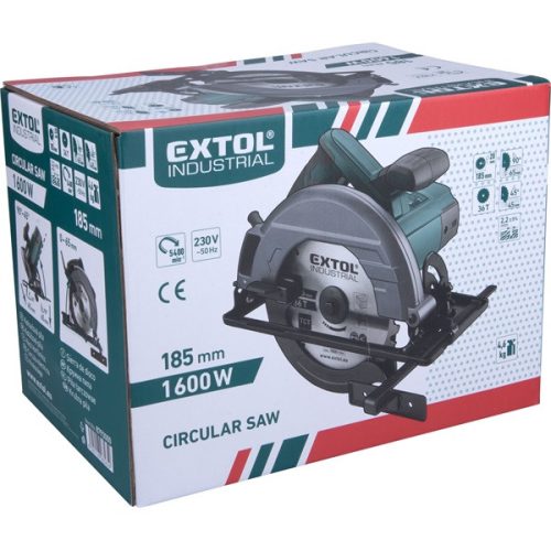 kézi körfűrészgép, 1600W, 185 mm
