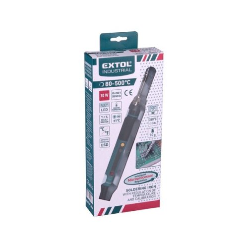 forrasztópáka, 70W, 80-500°C, elektronikusan szabályozott