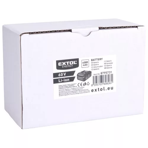 tartalék akku 60V, Li-ion, 4Ah