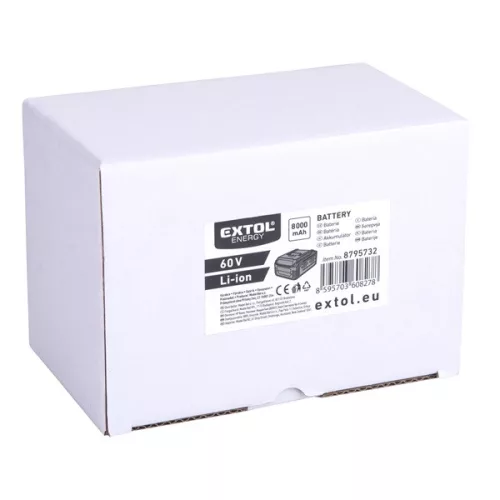 tartalék akku 60V, Li-ion, 8Ah