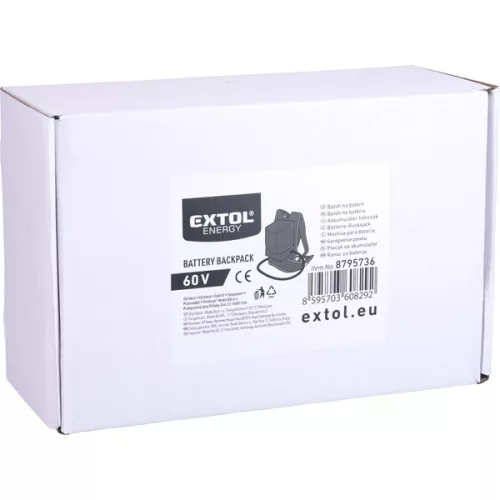 hátizsák a 8795731 (4Ah) és 8795732 (8Ah) 60V tartalék akkuhoz