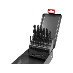   fémcsigafúró klt. HSS, DIN 338, fémdobozban;1,0-13,0mm,25 db