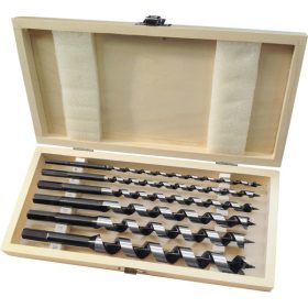   fafúró klt. 6 db, 6-8-10-12-16-20×260mm, csavaros heggyel, hatszög befogás; fadobozban