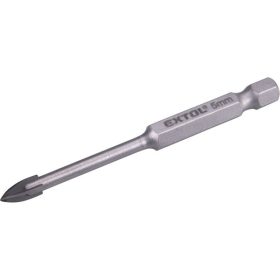   fúró üvegre, kerámiára és csempére,  4 élü, keményfém lapkás; 5×75mm, 1/4" hatszög befogás