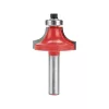 felsőmaró fára, lekerekítő (homorúfejű rádiuszmaró), csapágyas, R3×D21,5×H12, befogás: 8mm, keményfém lapkás