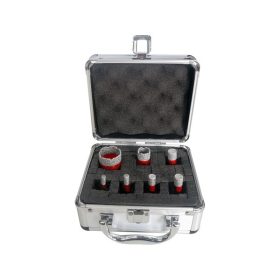   körkivágó csempére klt. 7 db, gyémánt vágóél; 6-35mm × M14, sarokcsiszolóba fogható