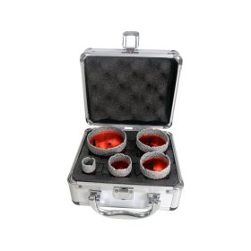   körkivágó csempére klt. 5 db, gyémánt vágóél; 20-68mm × M14, sarokcsiszolóba fogható