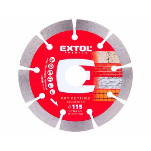 gyémántvágó szegmenses; 115×22,2×1,8mm, max.13.000 f/min