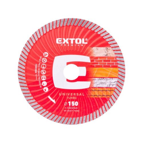 gyémántvágó TURBO gránit/kerámia; 150×22,2×2,4mm, max.10.000 ford/perc