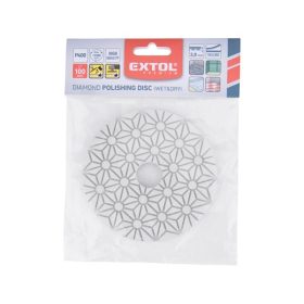   gyémánt csiszolókorong/polírkorong, csempe élcsiszoló, tépőzáras; 100mm, P400, száraz és vizes