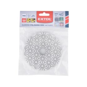   gyémánt csiszolókorong/polírkorong, csempe élcsiszoló, tépőzáras; 100mm, P800, száraz és vizes