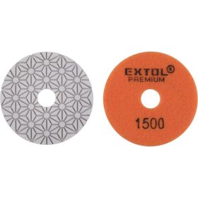   gyémánt csiszolókorong/polírkorong, csempe élcsiszoló, tépőzáras; 100mm, P1500, száraz és vizes