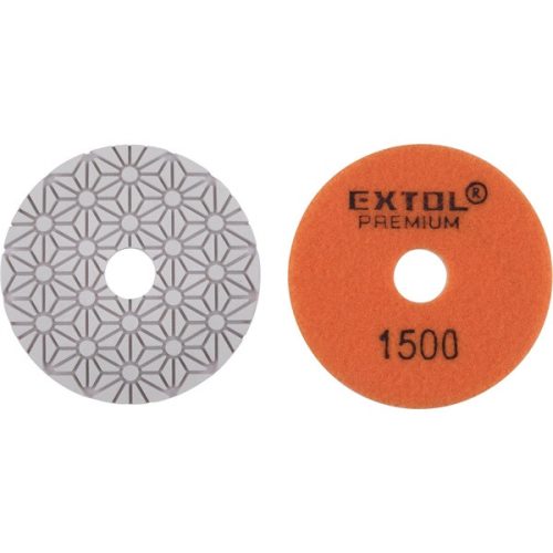 gyémánt csiszolókorong/polírkorong, csempe élcsiszoló, tépőzáras; 100mm, P1500, száraz és vizes