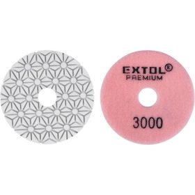   gyémánt csiszolókorong/polírkorong, csempe élcsiszoló, tépőzáras; 100mm, P3000, száraz és vizes