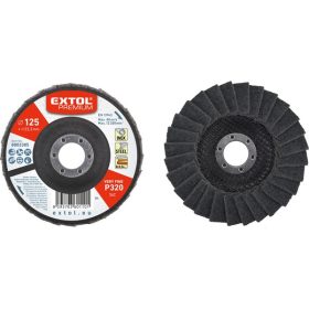   lamellás csiszoló INOX, acél és ALU munkadarabok csiszolására, 125×22mm; P320 (darabáras, de csak ötösével rendelhető)