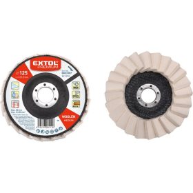   lamellás polírozó filc, INOX, acél és ALU munkadarabok polírozására 125×22mm (darabáras, de csak ötösével rendelhető)