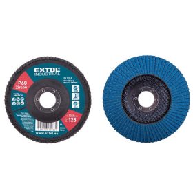   lamellás csiszoló INOX, acél és ALU munkadarabok csiszolására, 125×22mm; P60