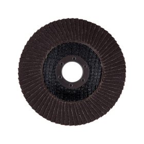   lamellás csiszoló acél, Alu, műa. és fa munkadarabok csiszolására, 115×22mm; P80, kúpos, max.:13.200 ford./perc, EN13743