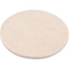 polírkorong, gyapjú/filc keverék, fehér; 125 mm, 7 mm vastag, tépőzáras