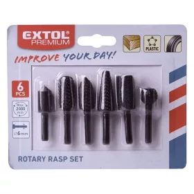   csapos ráspoly klt. 6 db-os; 6 mm-es befogással, max. 2.000 ford./perc