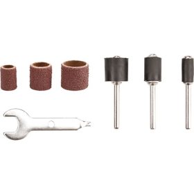   mini csiszoló klt. 3,2 mm befogás, 350 db, 3 féle hengeres fejforma